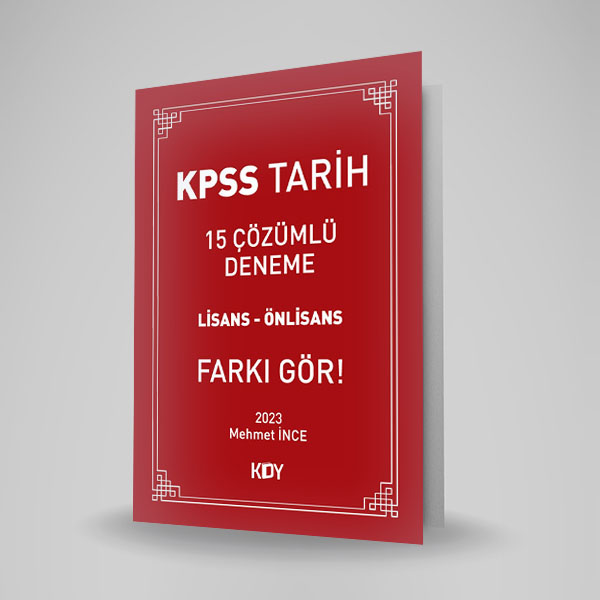 KPSS 15 ÇÖZÜMLÜ TARİH DENEMESİ